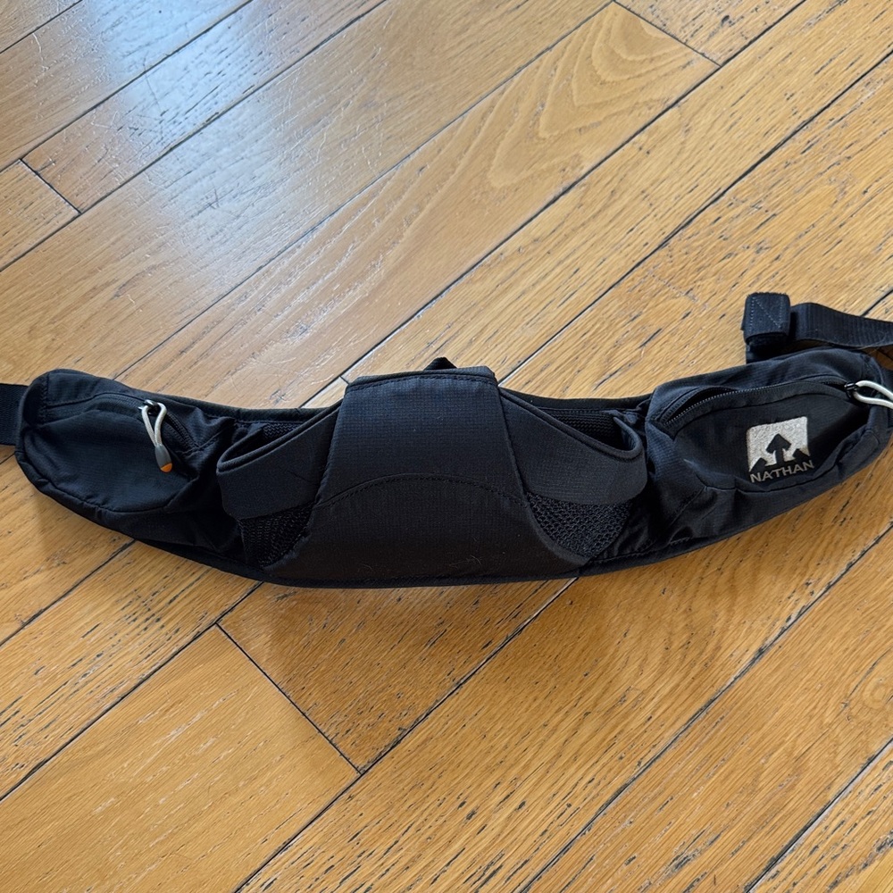 Natan Black Belt Bag for Men